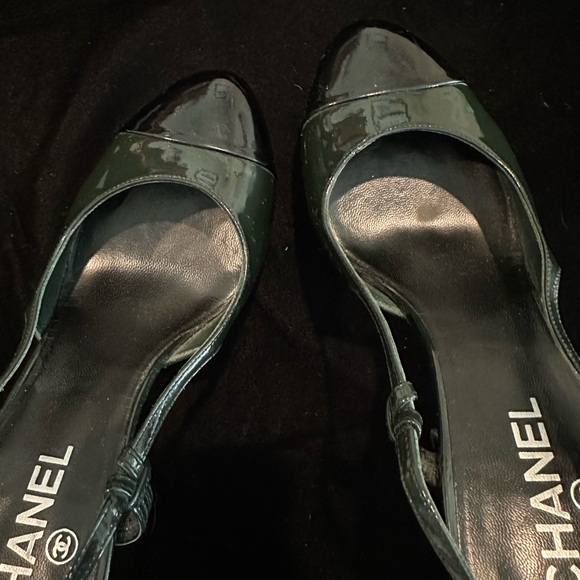 CHANEL AUTHENTIC SLINGBACK HEELS - Picture 3 of 9